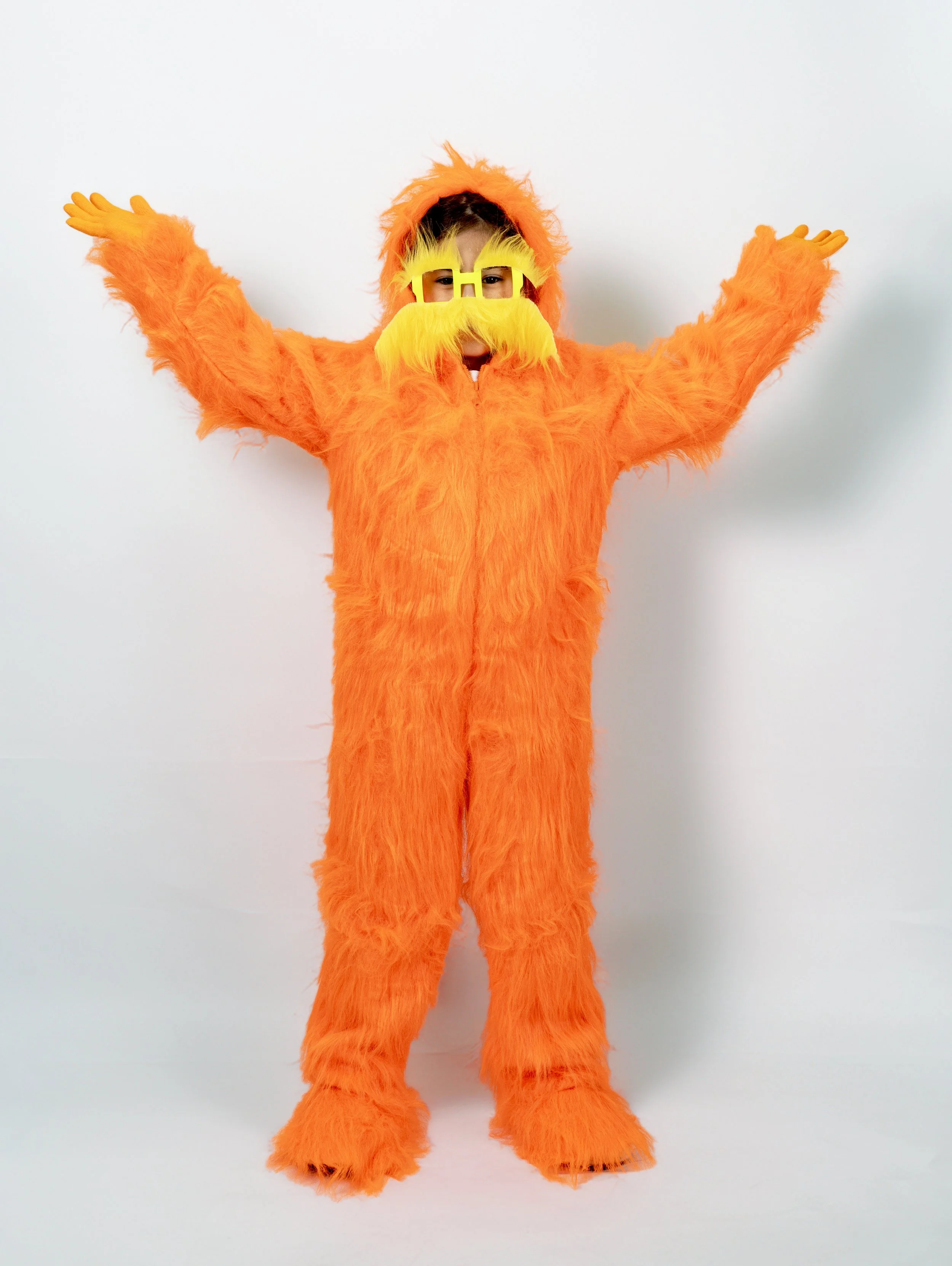 Orange Furry Jumpsuit Set — Lil Costumes